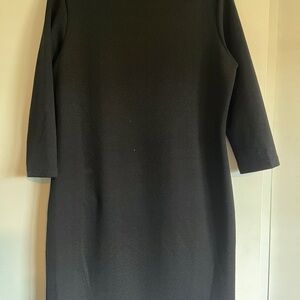 Sharagano Charcoal Long Sleeve Dress